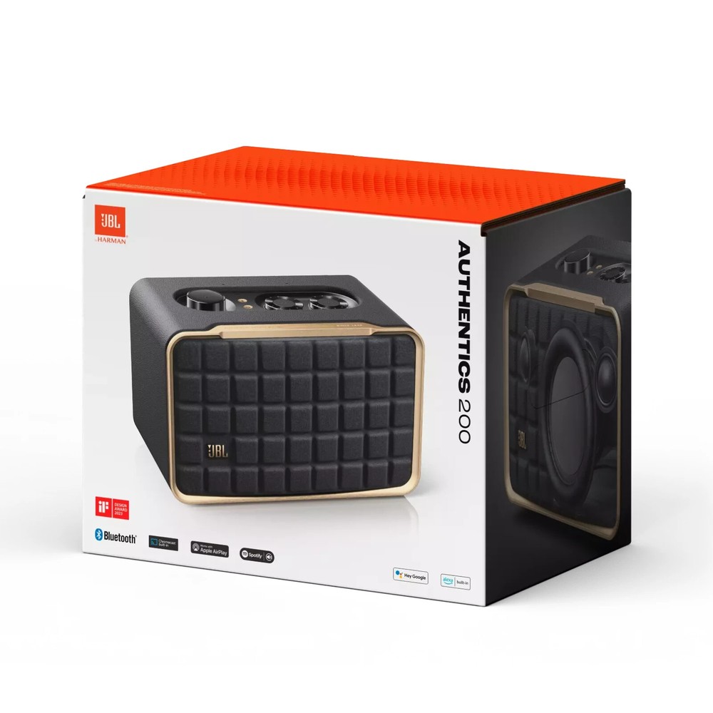 JBL Authentics 200 Smart Home Bluetooth Speaker (Black)