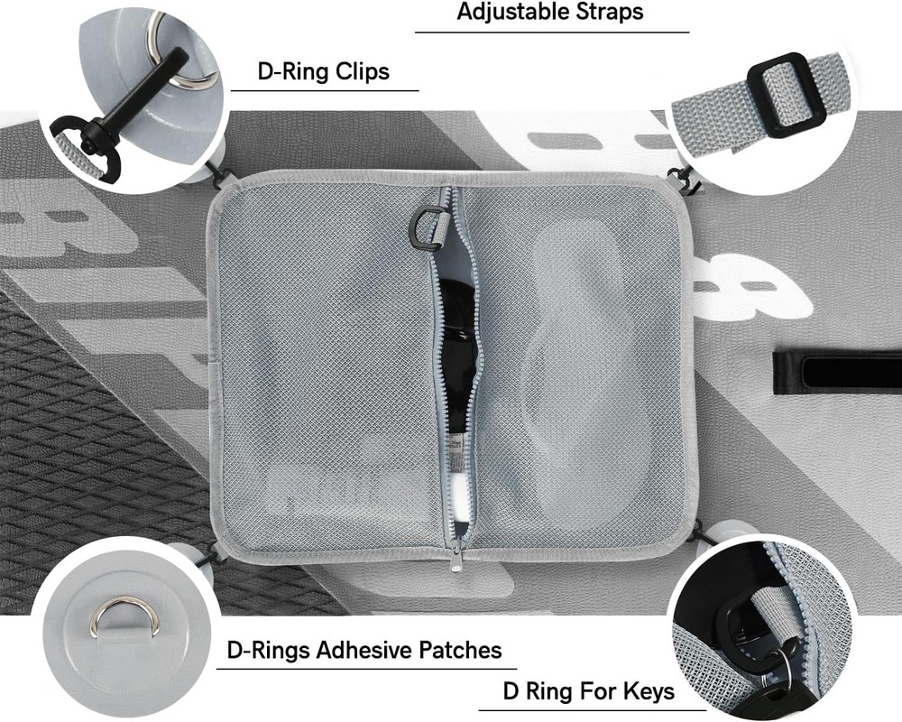 Paddle Board Deck Bag, Sup Accessories Mesh Storage Deck Bag