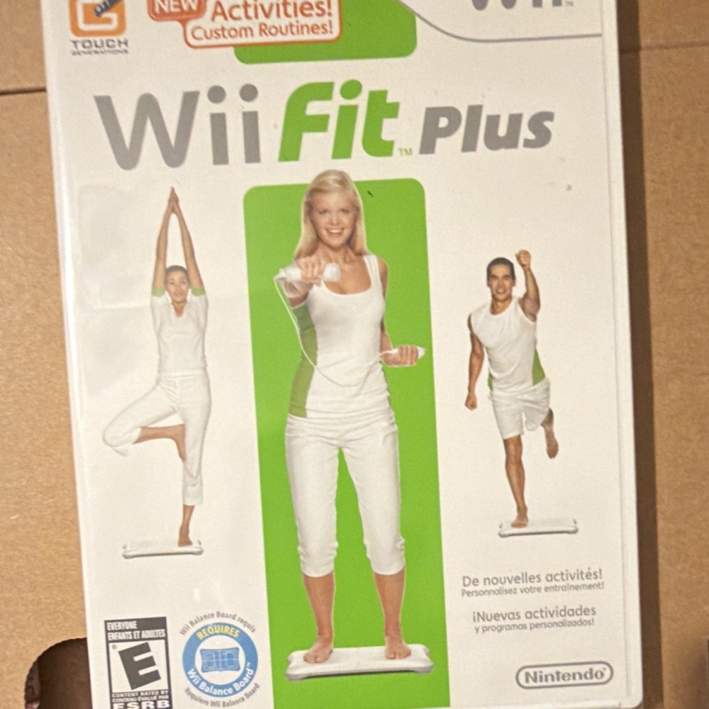 Nintendo Wii Fit Plus Bundle Balance Board, Game & Batteries