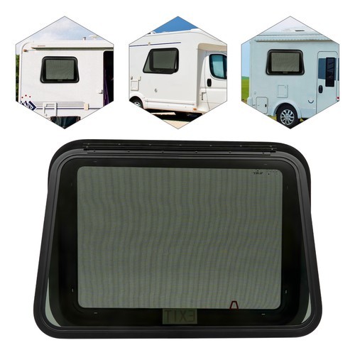 RV Push Out Window Trailer Exit Window Caravan Venting Window Rectangular 90°