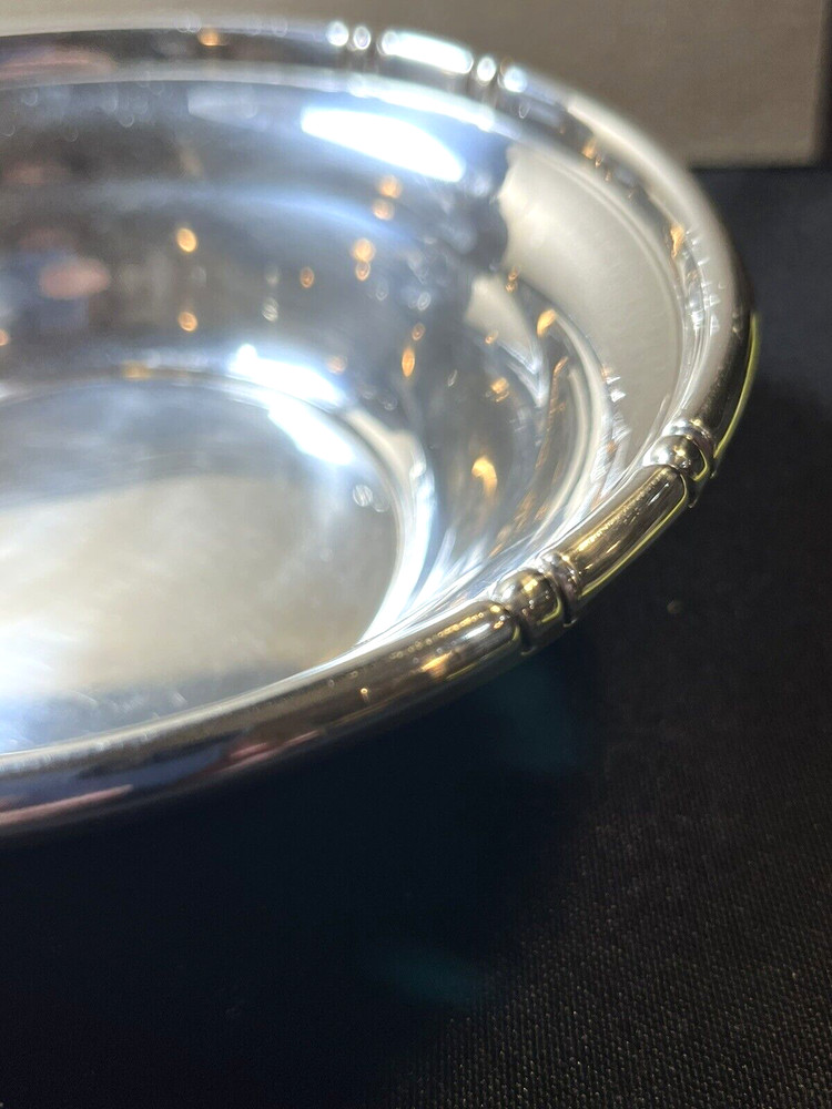 Baldwin & Miller Bamboo Pattern Sterling Silver Bowl 148 Grams No Monogram.