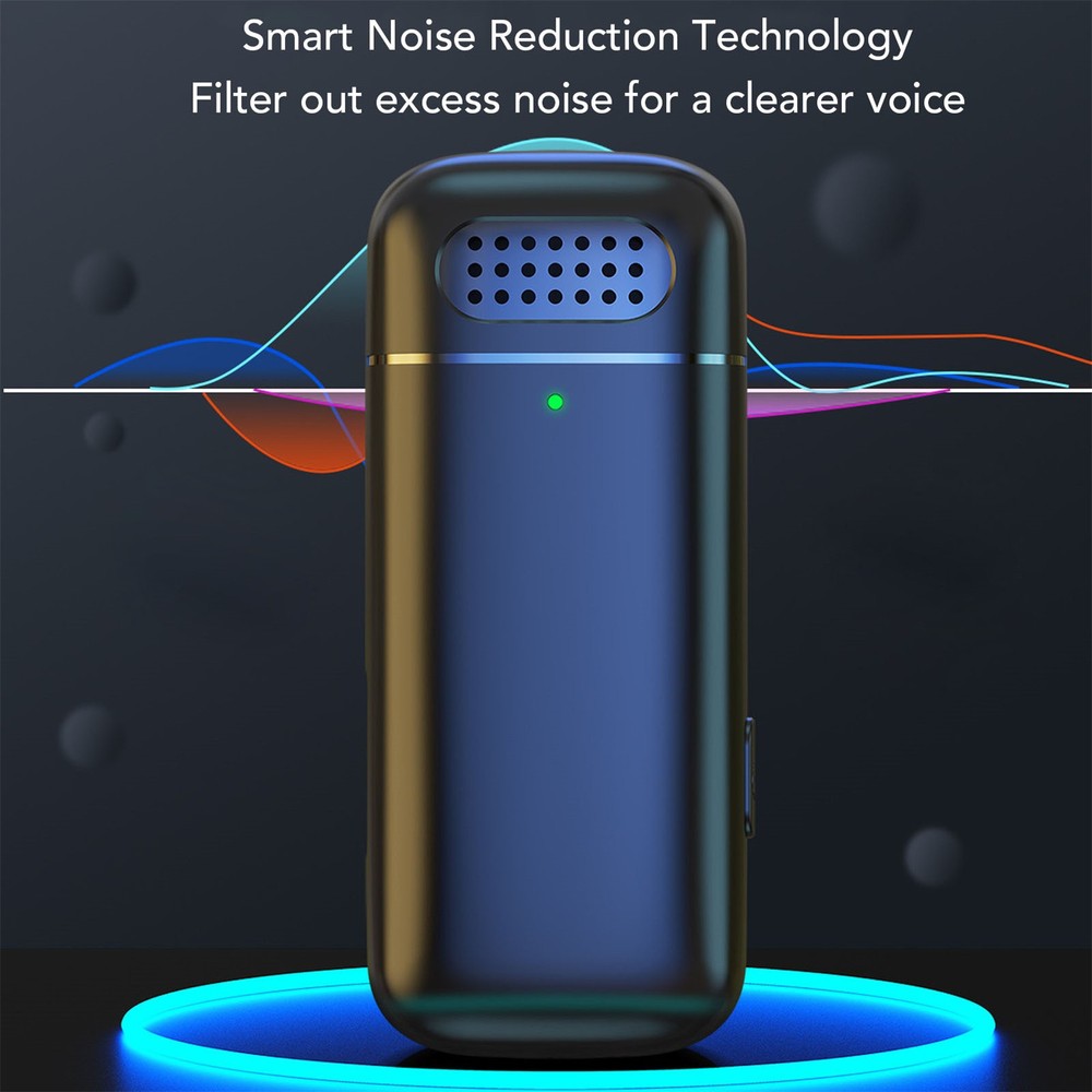 Wireless Lavalier Microphone for Phone with Digital Charging Case