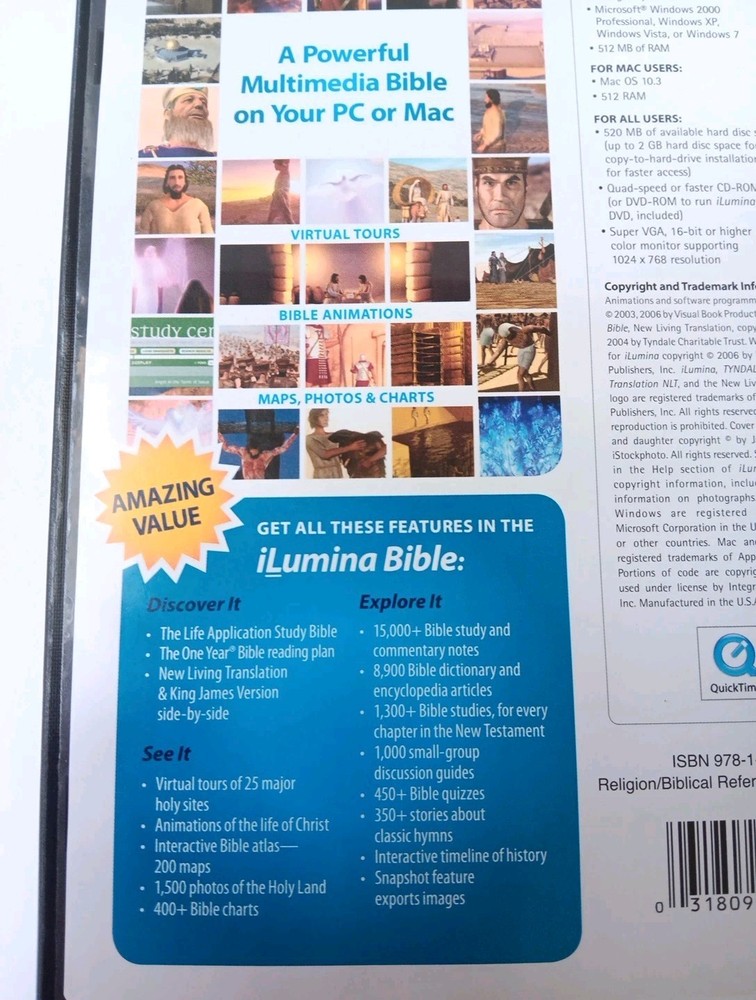 Ilumina Bible Software (Interactive Bibles & content) on DVD for Windows