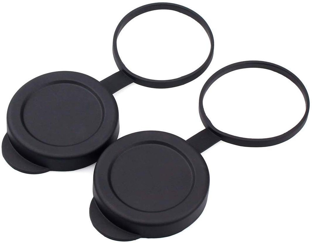 SVBONY Protective Rubber Objective Lens Caps for Fits Binoculars with Black