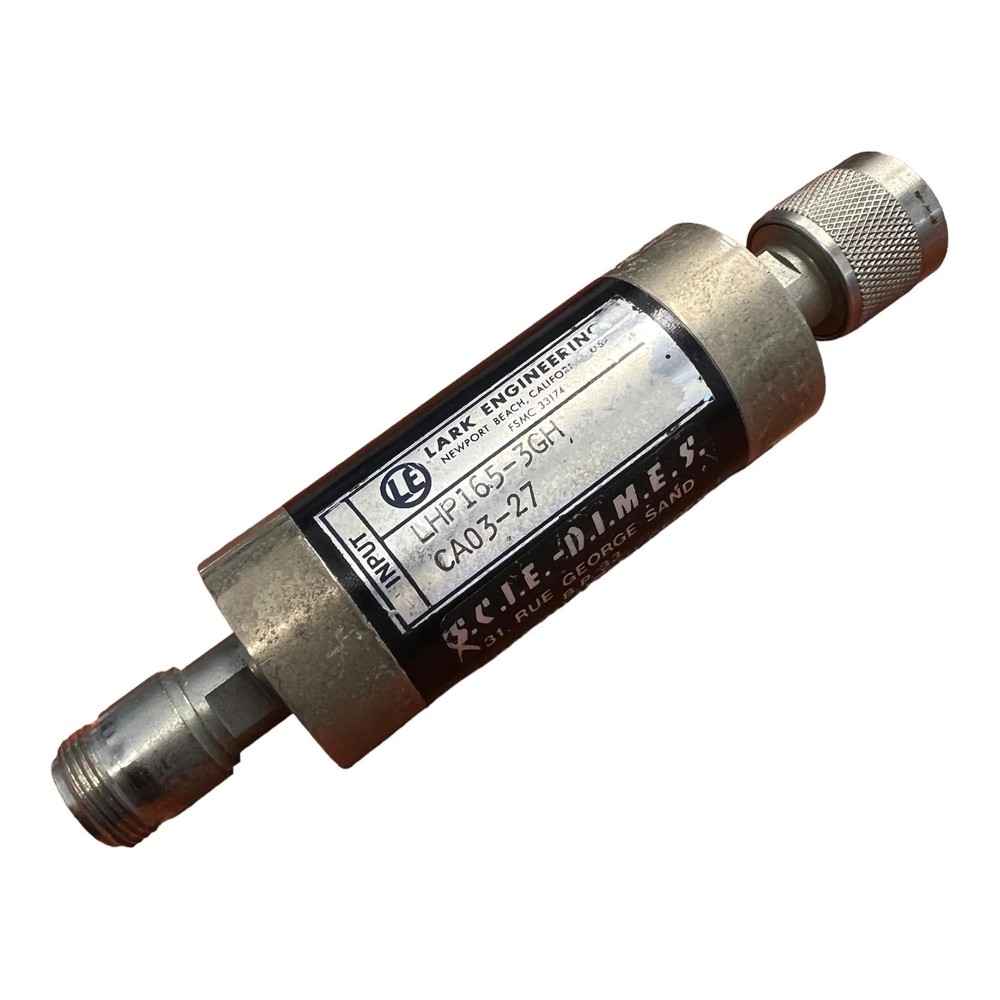 165MHZ LOW PASS FILTER N TYPE LHP165-3GH LARK ENGINEERING