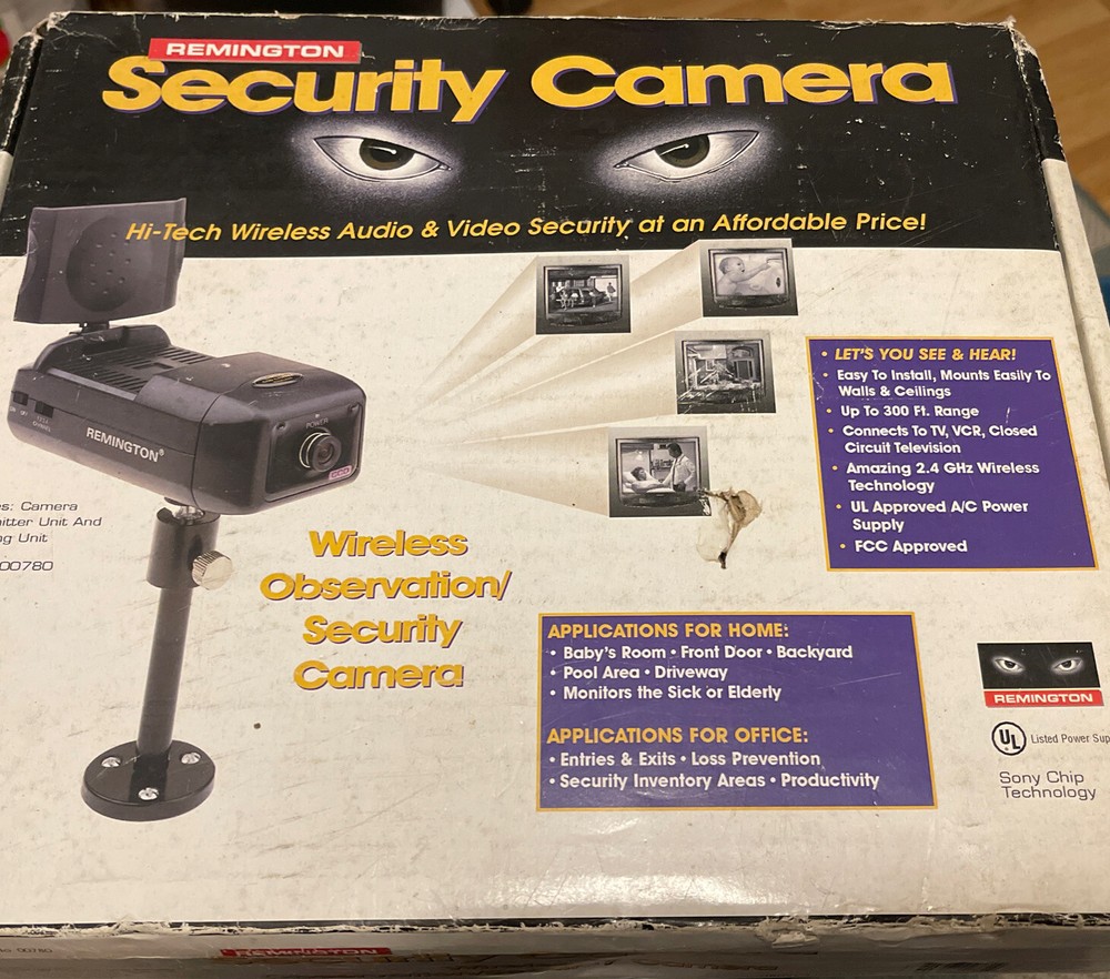 Remington - 2.4 GHZ Wireless Observation System, new open box Security Camera