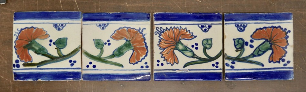Mexican Hand-Painted Tile Old Mexico Version 1