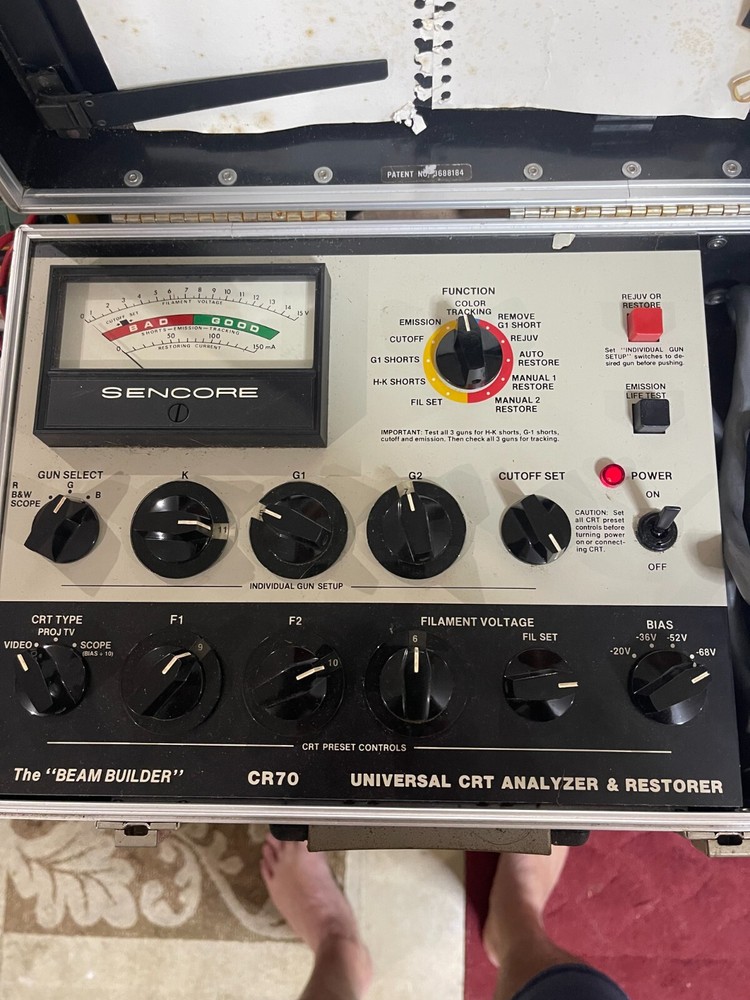 SENCORE CR70 Beam Builder, Universal CRT Analyzer & Restorer Manual