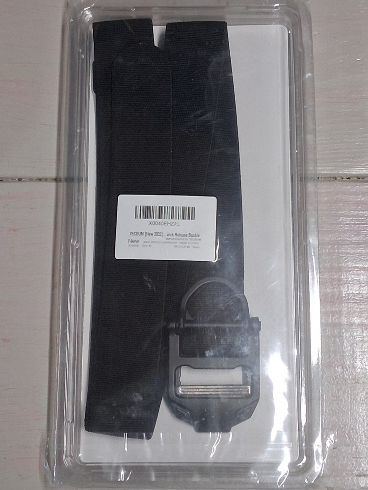 Teceum Tactical Belt / Quick Release Buckle / size - Medium / Black