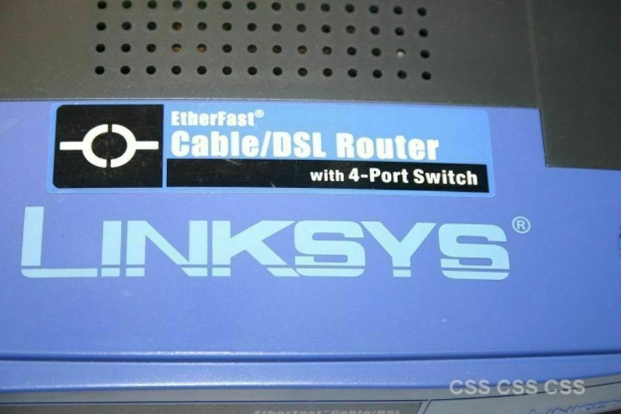 Linksys Etherfast Cable DSL Router Model BEFSR41 w/ 4-Port Switch, Transformer