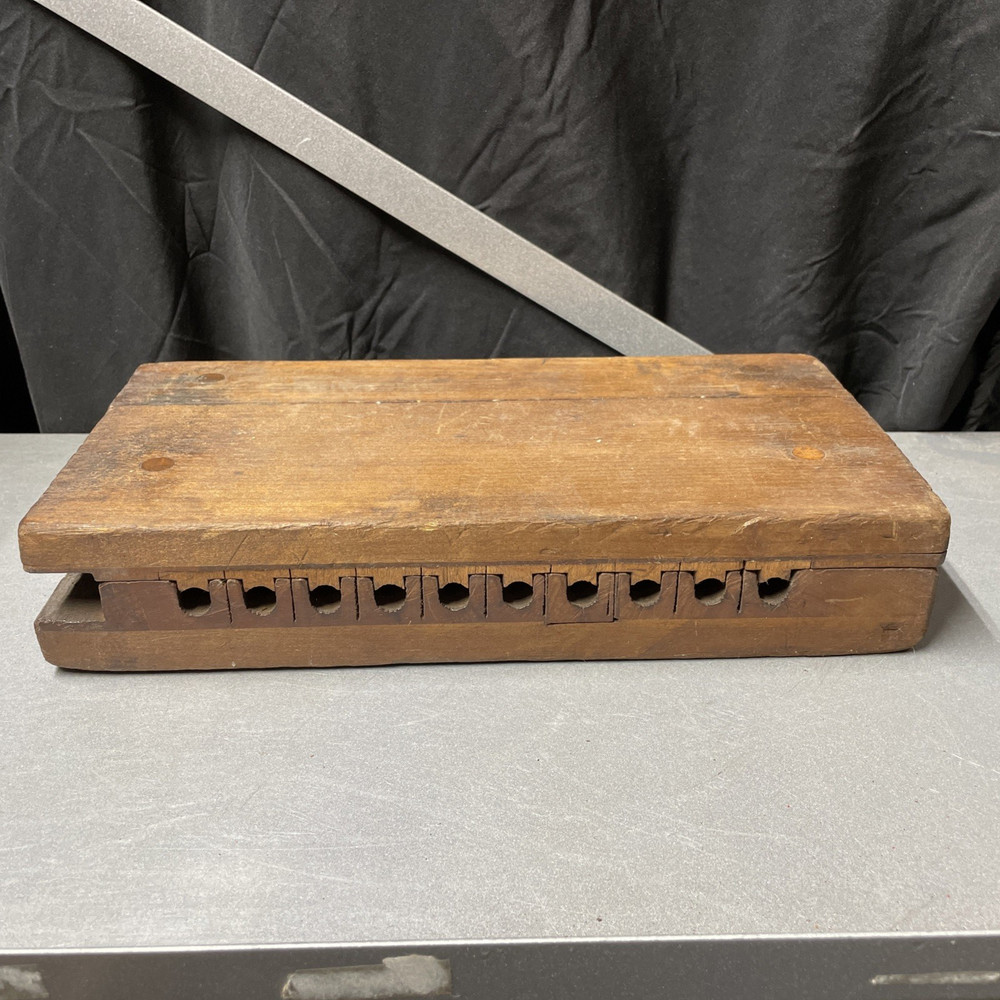 Antique ~ Durex Wooden Cigar Making Mold Press Tool