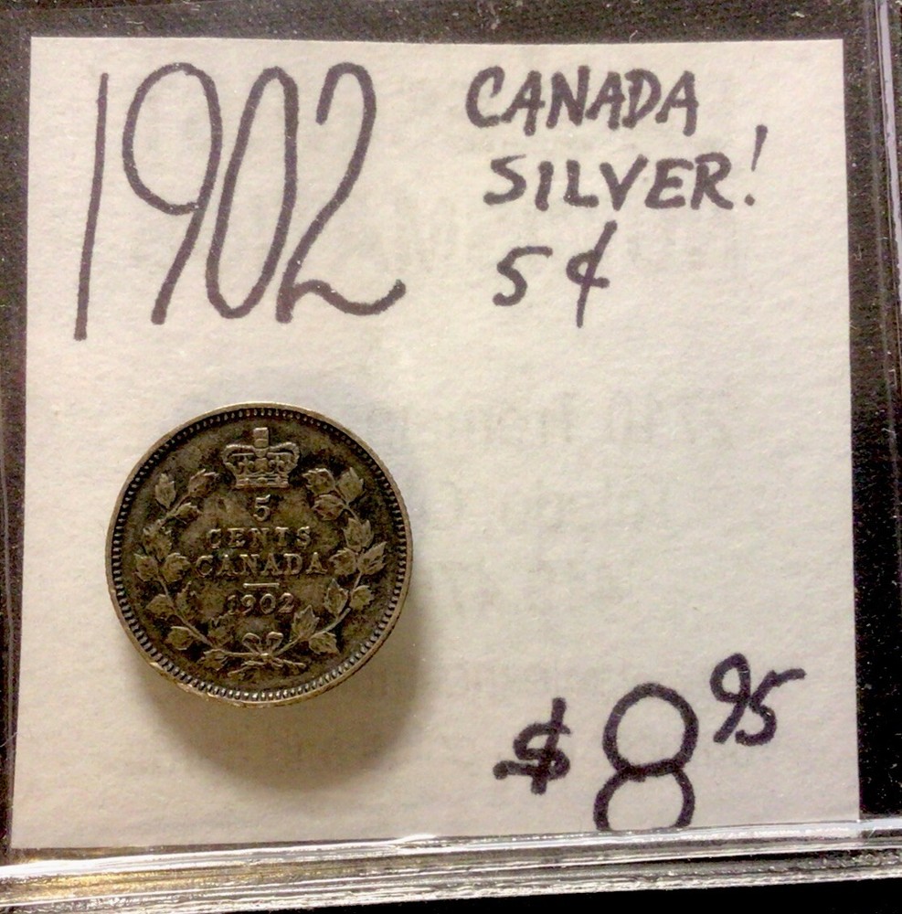 1902 Canada 5c Silver! ENN Coins