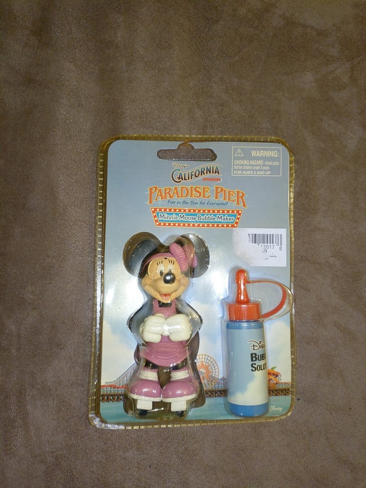 Disney Paradise Pier Minnie Mouse Bubble Maker NIB