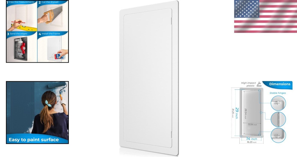 Versatile Wall Hole Cover - 14x29 Access-
