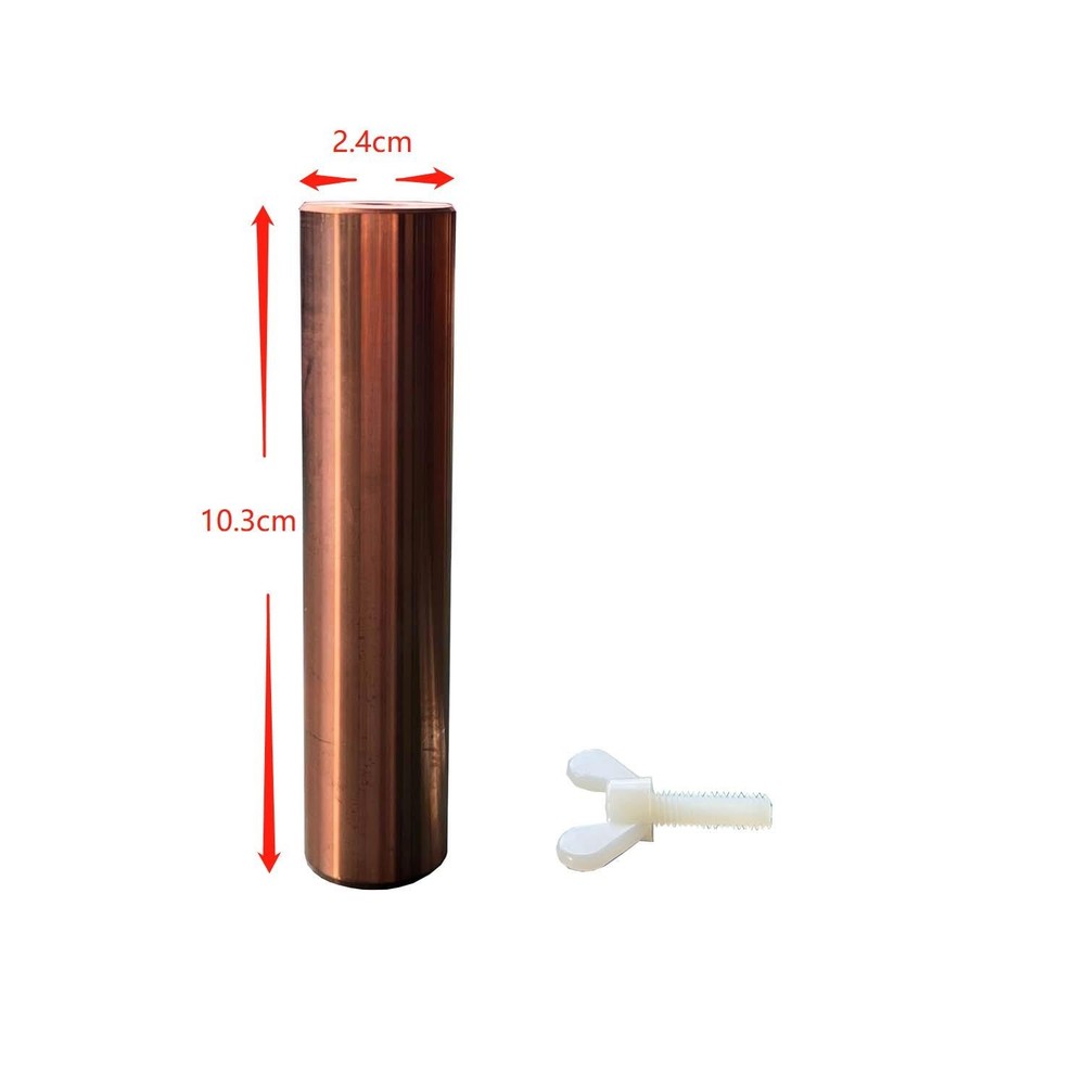 L=4.05" D=0.94" Replacement Copper Anode Electrode for Solar Pool Ionizer Filter