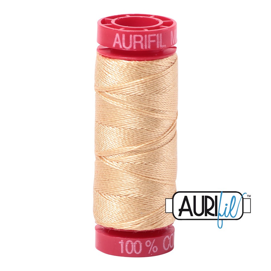 Light Caramel 6001 | 12wt Small Spool 50M / 54Y | Aurifil