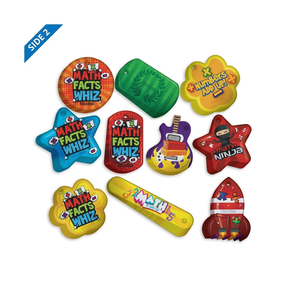 Build & Encourage Young Students' Basic Math Skills Brag Tag Value Pack: 500 ...