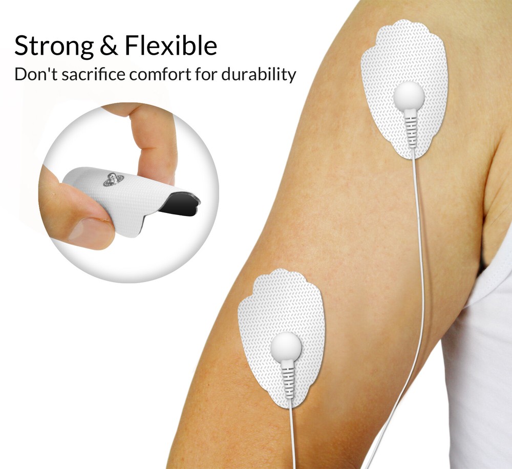 2-40PCS Replacement Large Snap On Electrode Pads For Unit Pulse Massager Machine