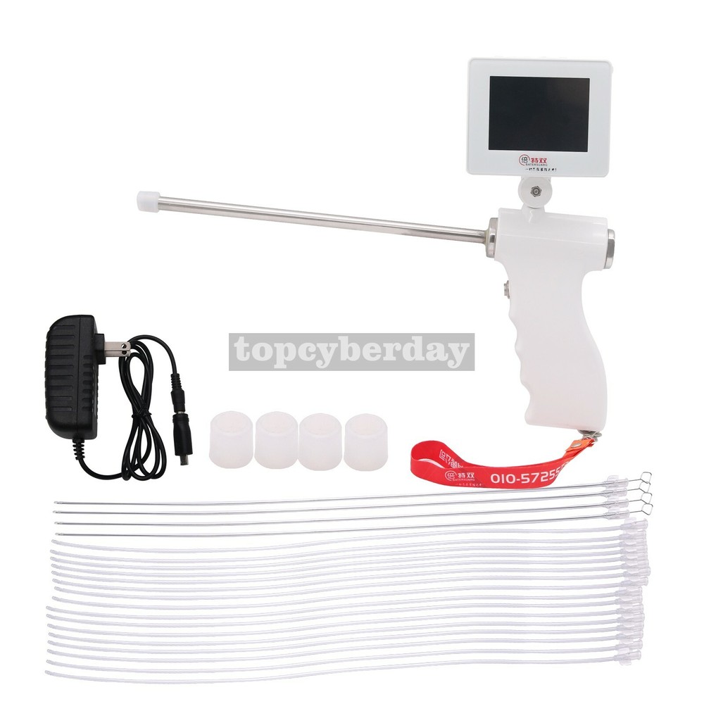 Visual Dog Artificial Insemination Gun Kit 5 MP Camera 360Â° Adjustable White