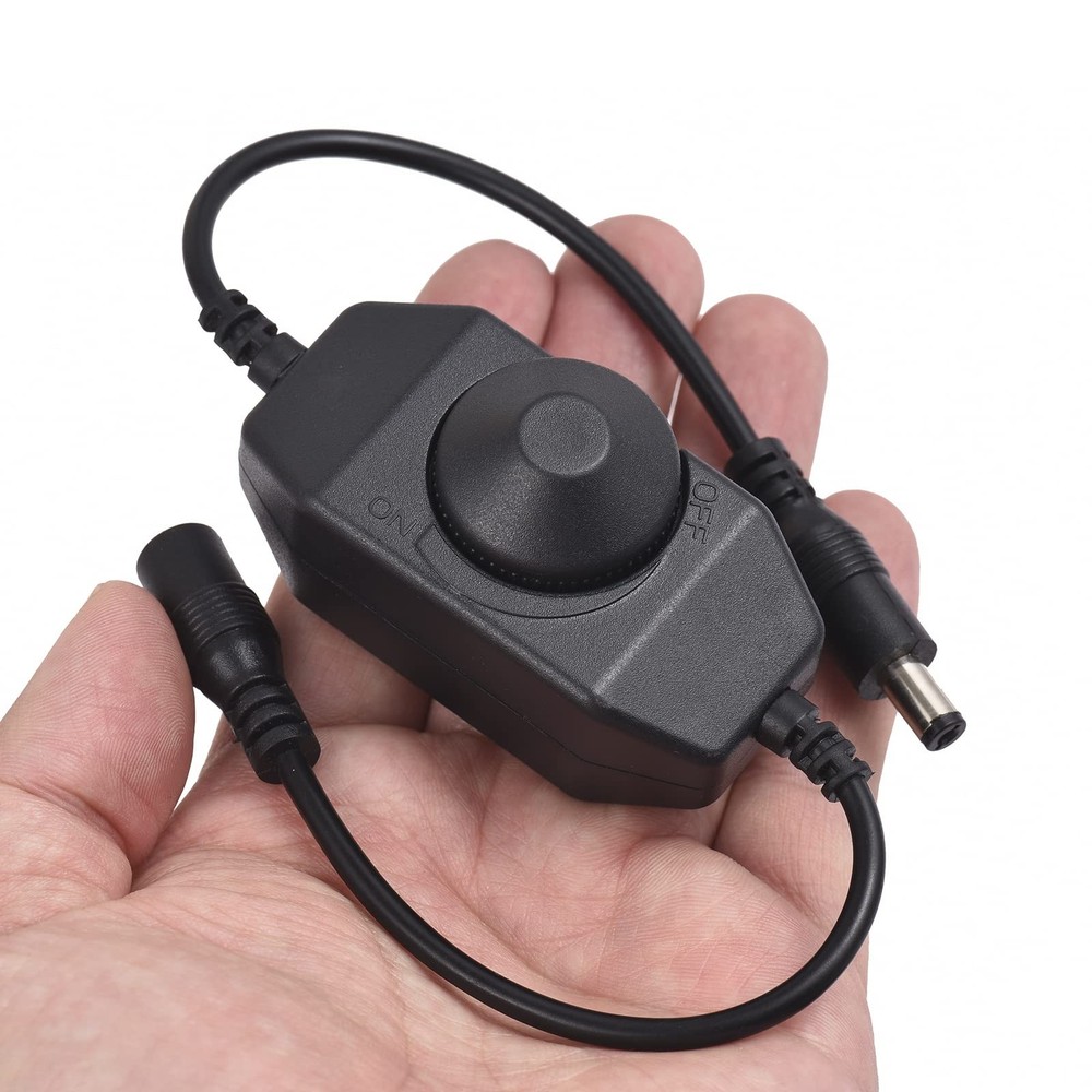 2 Pack LED Strip Light Dimmer Switch, DC 12V-24V LED Brightness Adjustable Co...