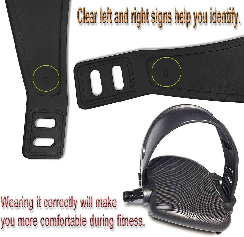 Universal Adjustable Nylon Pedal Straps for Most Exercise Bikes & Cycles
