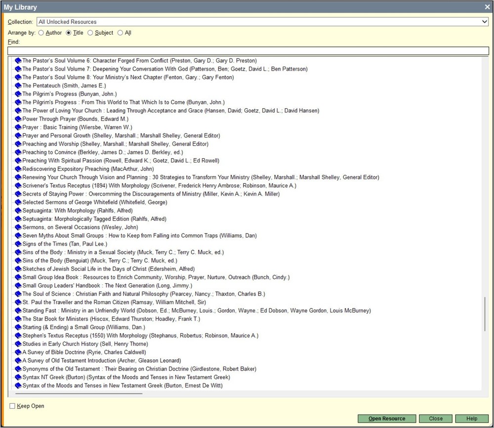 Logos Bible Software Scholar's Library with 350+ Resources