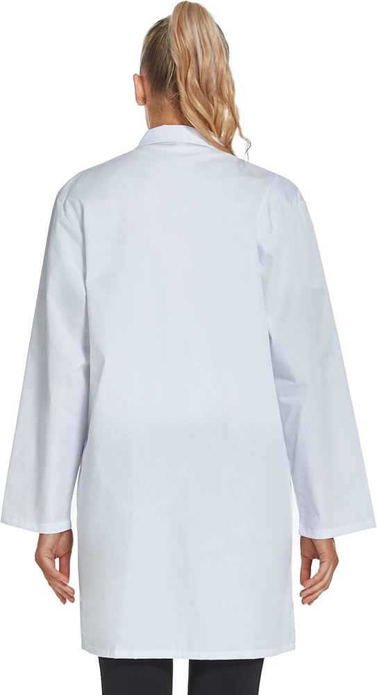 Professional Lab Coat Unisex Polyester Size S Modern Design Multi-Use