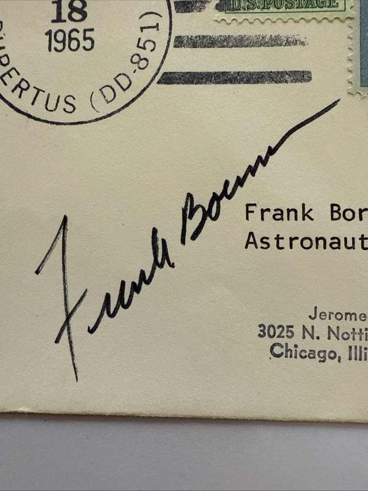 FRANK BORMAN Signed Certified Astronaut Autograph