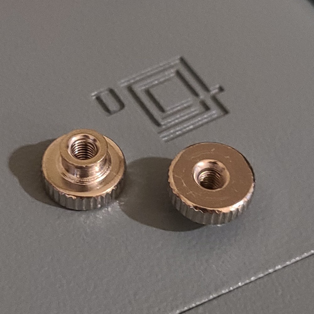 2 thumb nuts | Olivetti typewriters | ribbon spool replacement part | Underwood