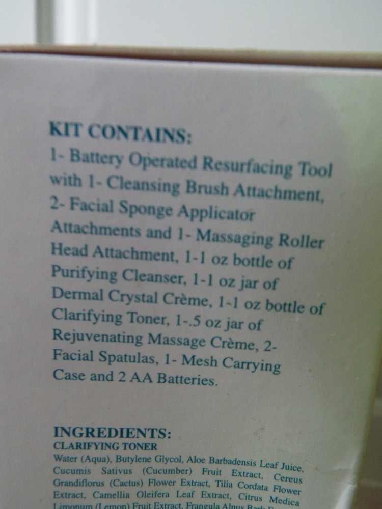 NOS One Touch Resurfacing Tool Kit Microdermabrasion - Sealed Complete