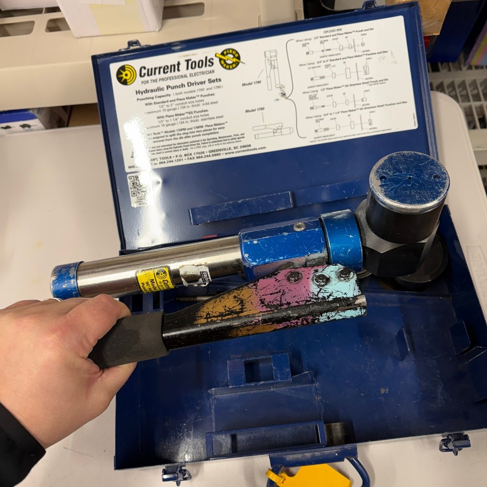 Current Tools Hydraulic Punch Driver Set 179PM w/ 1/2-2" Punches MISSING