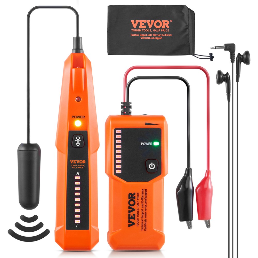 VEVOR Underground Cable Locator 3 FT Max. Detection Depth Wire Break Detector
