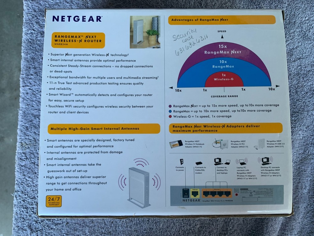 NetGear WNR834M RangeMax Next Wireless N Router