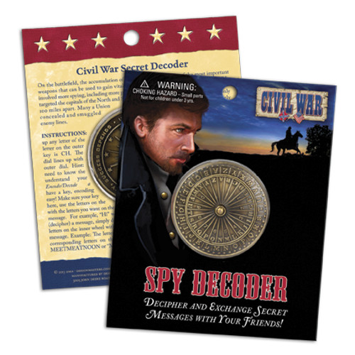 American Traditions Spy Decoder Coin New Decipher and Exchange Secret Messages