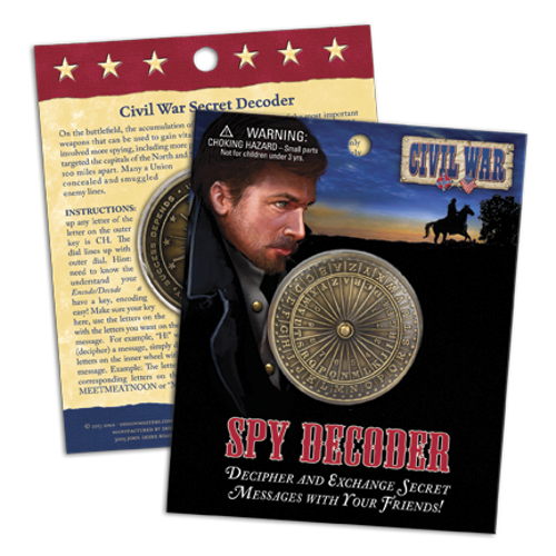 American Traditions Spy Decoder Coin New Decipher and Exchange Secret Messages