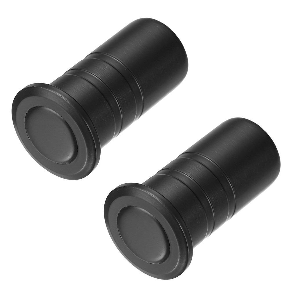 2PCS 0.59" Door Latch Dust Protector, Dust-Proof Sliding Lock Insert, Black