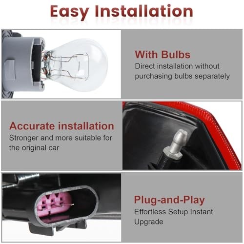 Tail lights Assembly Compatible with 2010-2017 GMC Left Side 10-17 Outer