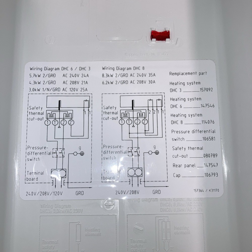 Stiebel Electron Instantaneous Water Heater DHC6