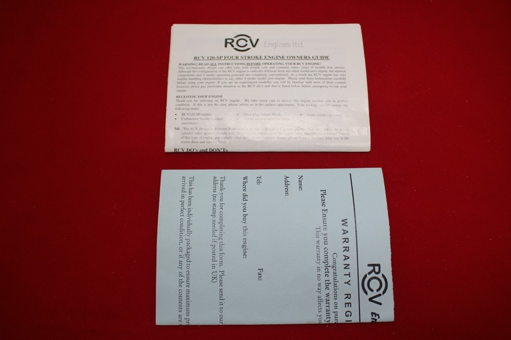 NIB RCV 120SP ENGINE
