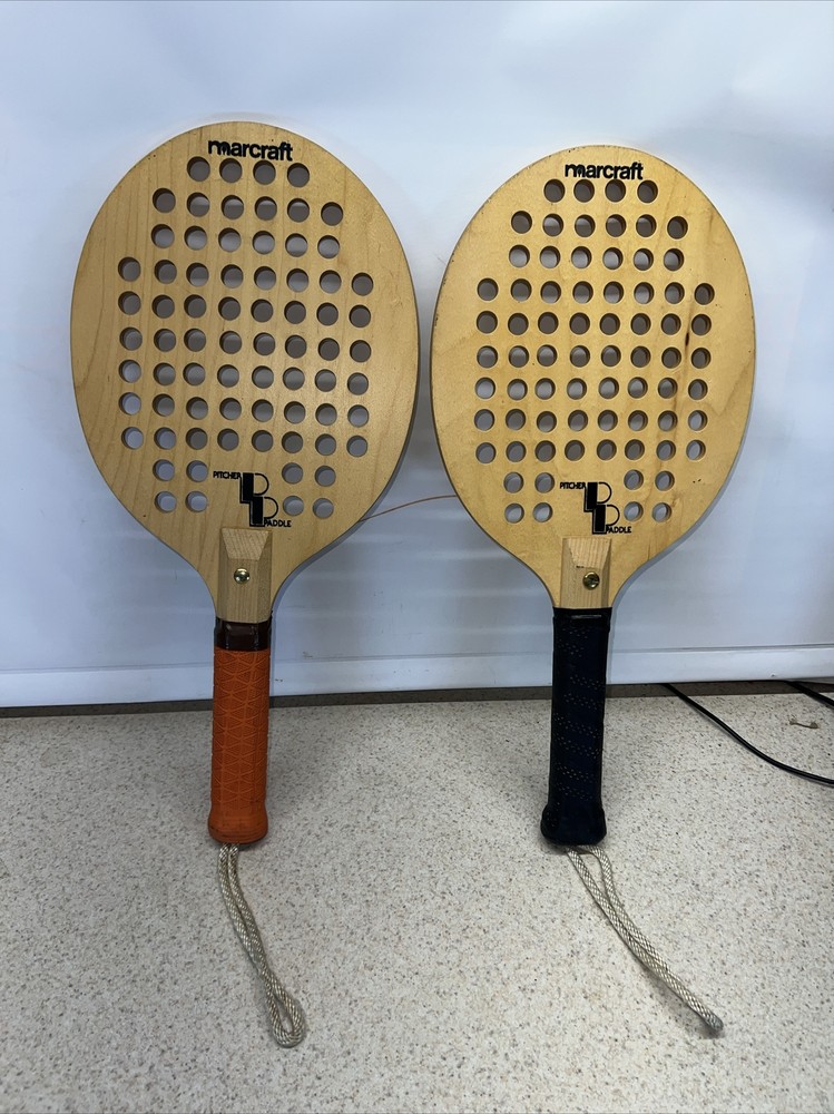 2 Vintage Marcraft Pitcher Paddles