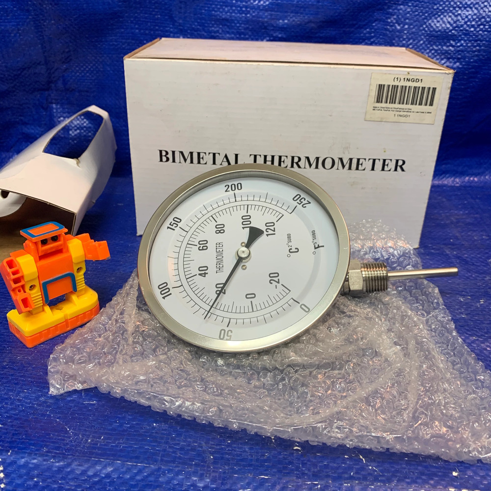 Grainger Approved 1NGD1 Bimetal Thermometer (Open Box)