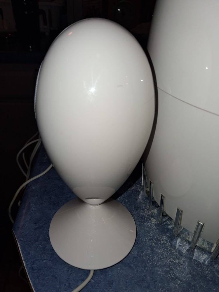 JBL Encounter 2.1 Multimedia Speaker System White Large Egg Alien Speaker Works!