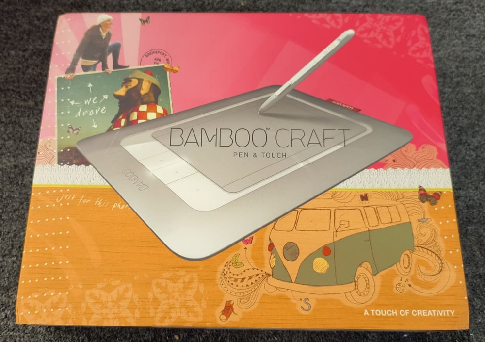 Bamboo Craft Pen & Touch Digital Art Drawing Scrapbooking Software - New , X5
