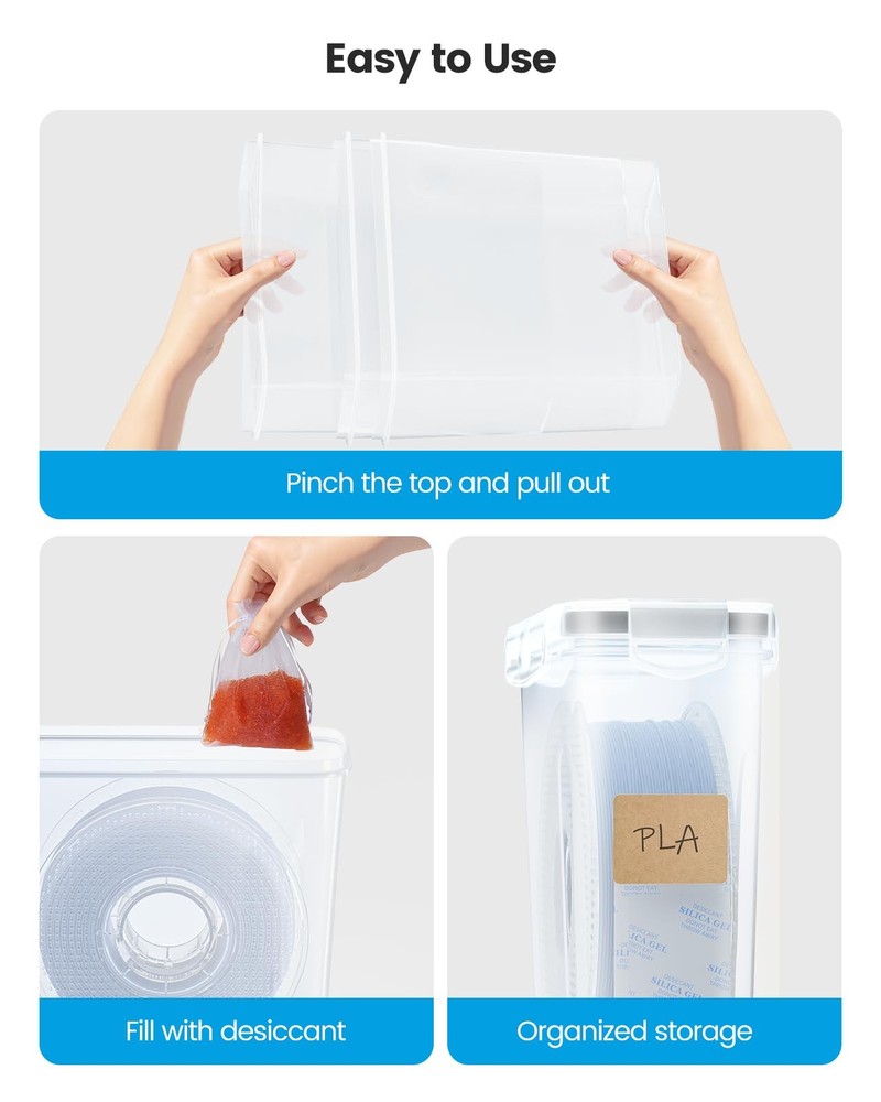 YOOPAI Filament Storage Box - 8 Pack Container for 3D Printing...