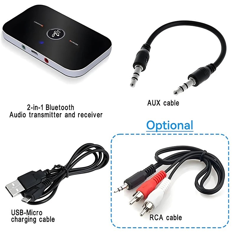 Bluetooth Transmitter & Receiver Wireless Adapter For Home stereos/speakers