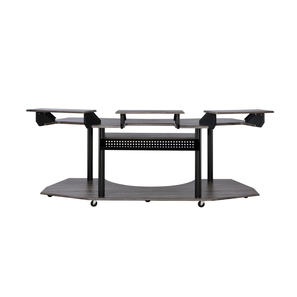 Recording Studio Desk - Black Oak Surface - Optimized for Music Production