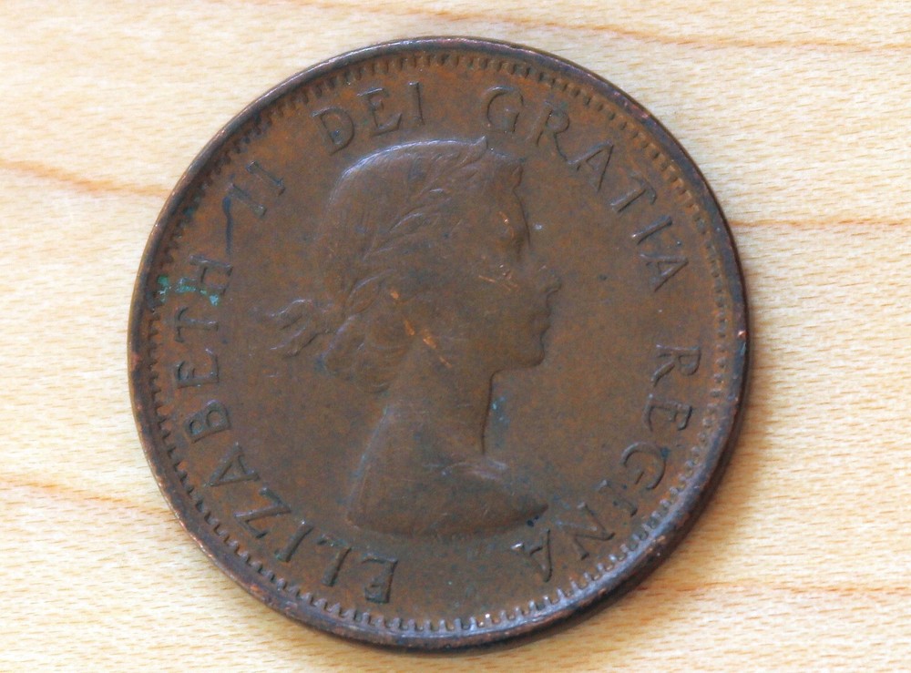 1959 Canada 1 Cent Elizabeth II