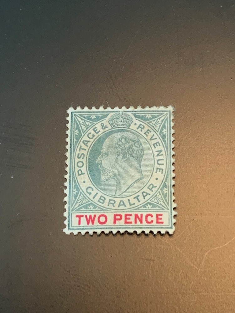 Gibraltar Stamp #41 KEVII 2d MH CV $40