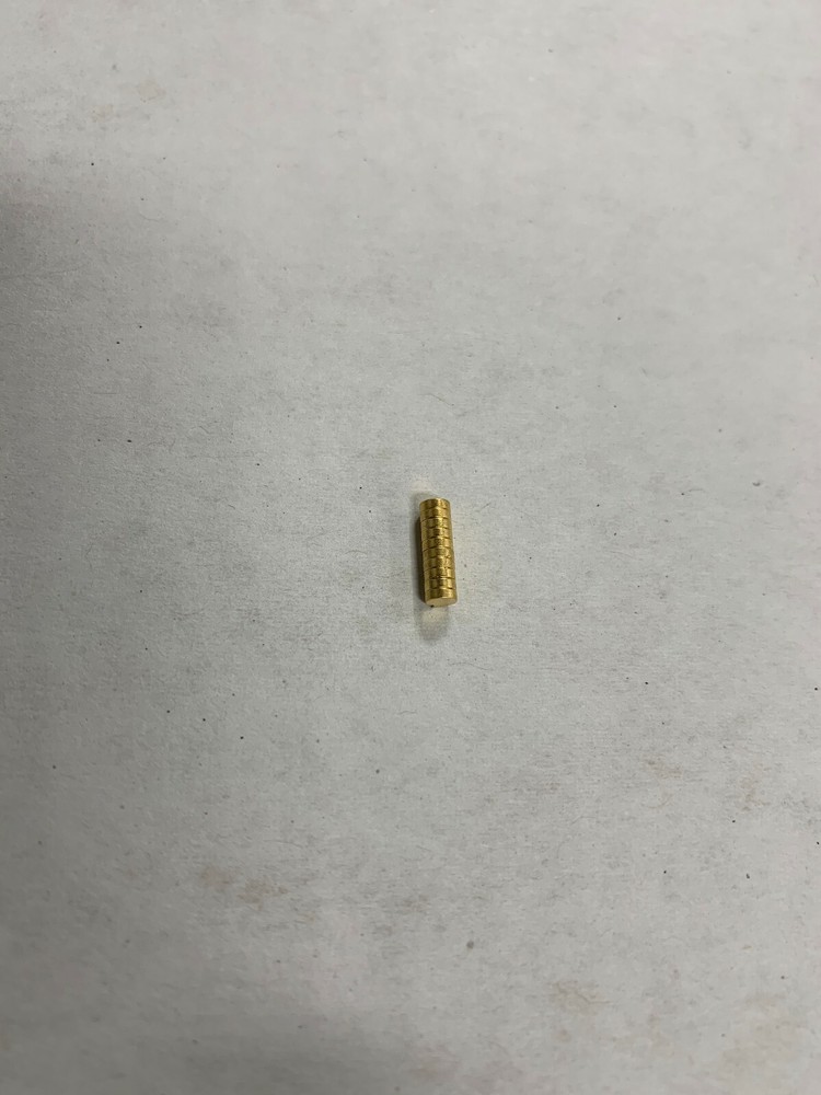 3mm x 1mm Neodymium Disk Magnet, Gold plated