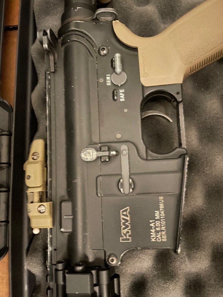 Airsoft Goodie box and rifle